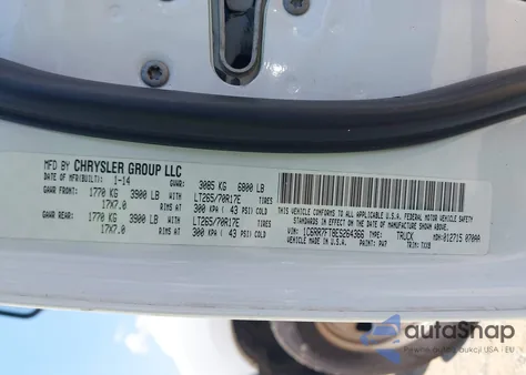 2014 Ram 1500 Tradesman z USA, uszkodzony, nr VIN 1C6RR7FT8ES264366